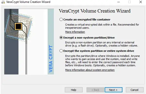 VeraCrypt Volume Creation
