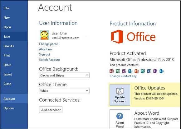 Office 365 Updates